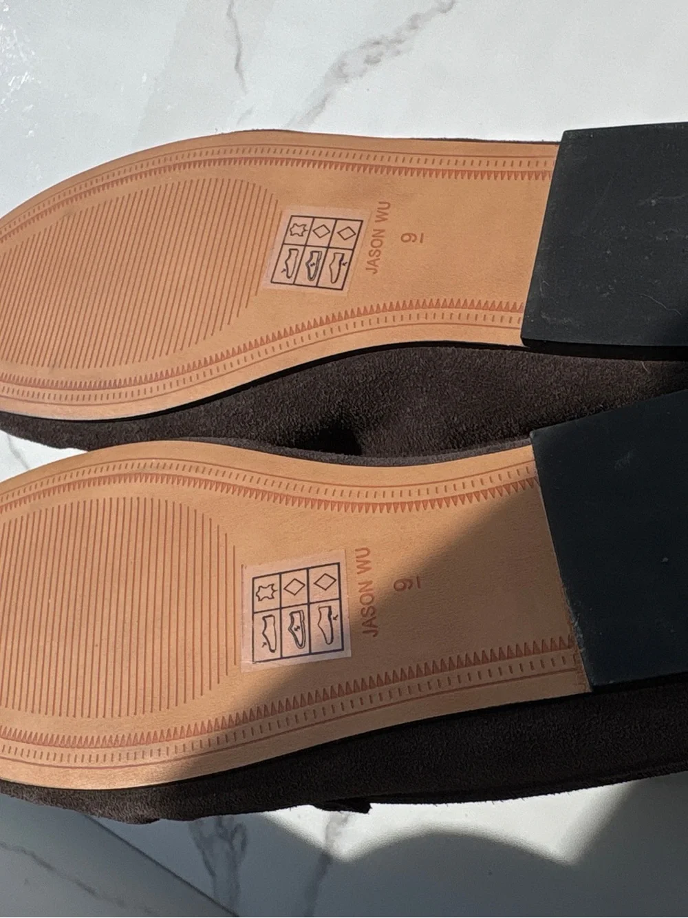 NWT Jason Wu sz 9 Meeky Brown Suede Penny Loafer Mules Slides Slip-ons